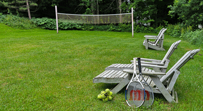 chairs and rackets